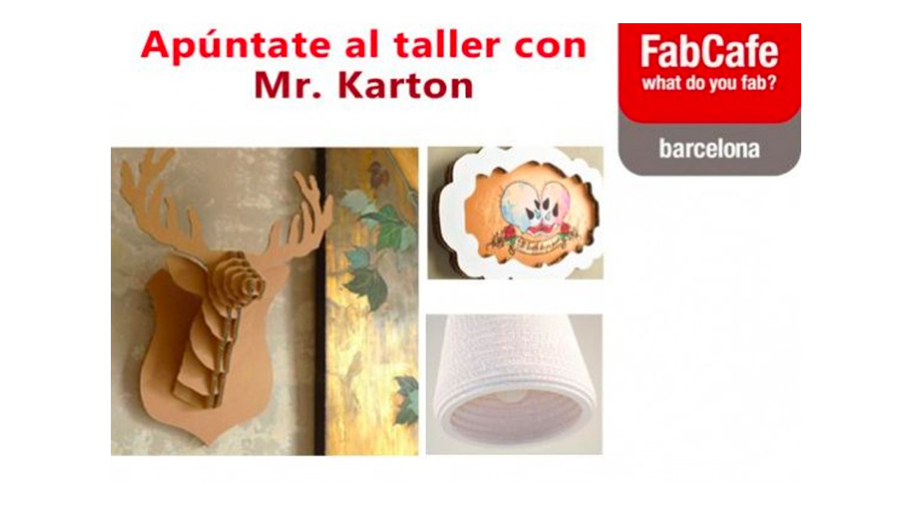 FabCafe Barcelona y Mr. Karton te enseñan diseño 3D aplicado al corte con láser