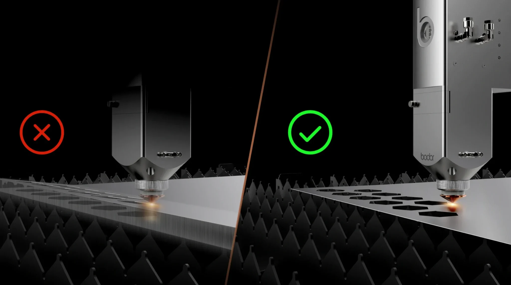 Bodor laser fibra Serie A -corte estable