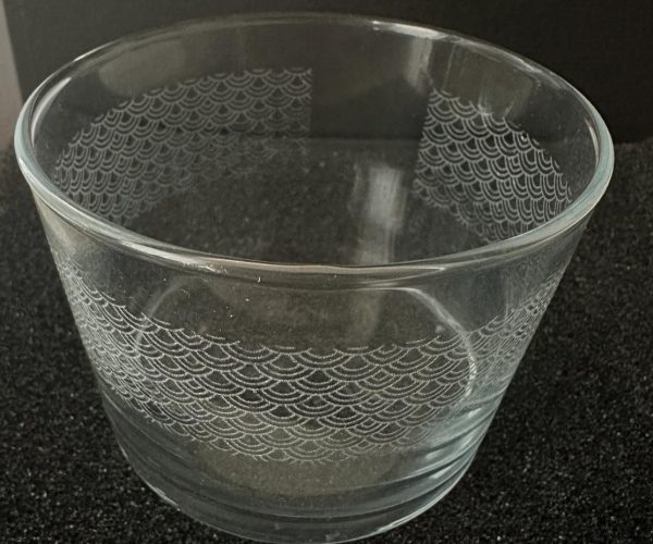 vasos de vidrio con laser